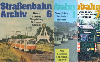 Bücher: Straßenbahn Archiv Bände 1, 6, 7